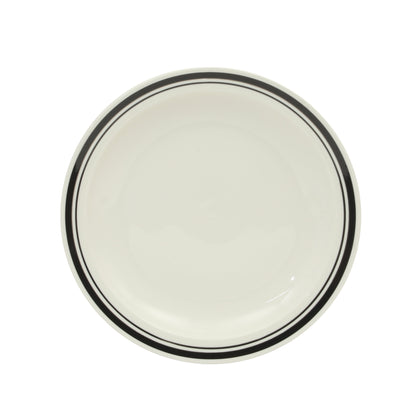 Gibson Home Hometown Diner 12-Piece Porcelain Dinnerware Set, Round Plates and Bowls Set for 4, Dishwasher Safe – Dinner Plate, Salad Plate & Cereal Bowl