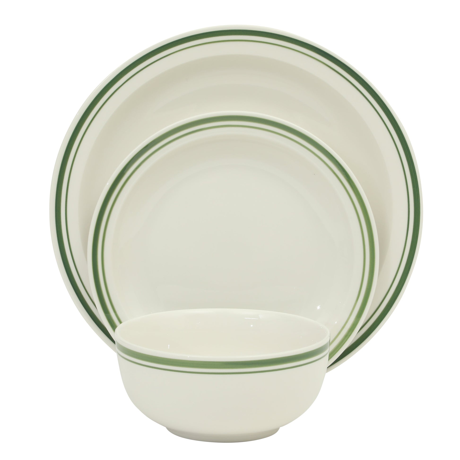 Gibson Home Hometown Diner 12-Piece Porcelain Dinnerware Set, Round Plates and Bowls Set for 4, Dishwasher Safe – Dinner Plate, Salad Plate & Cereal Bowl