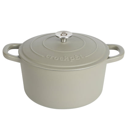 Crock Pot Artisan 7-Quart Round Enameled Cast Iron Dutch Oven