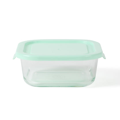 Martha Stewart Hadsell 6-Piece (27oz, 17.6oz, 10.8oz) Borosilicate Glass Square Storage Container Set w/ Lids