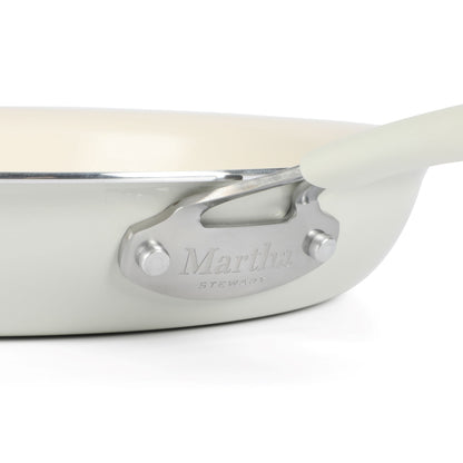 Martha Stewart Everyday Charlemont 12-Inch Linen Aluminum Fry Pan