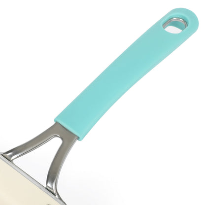 Martha Stewart Everyday Charlemont 10-Inch Teal Aluminum Square Griddle