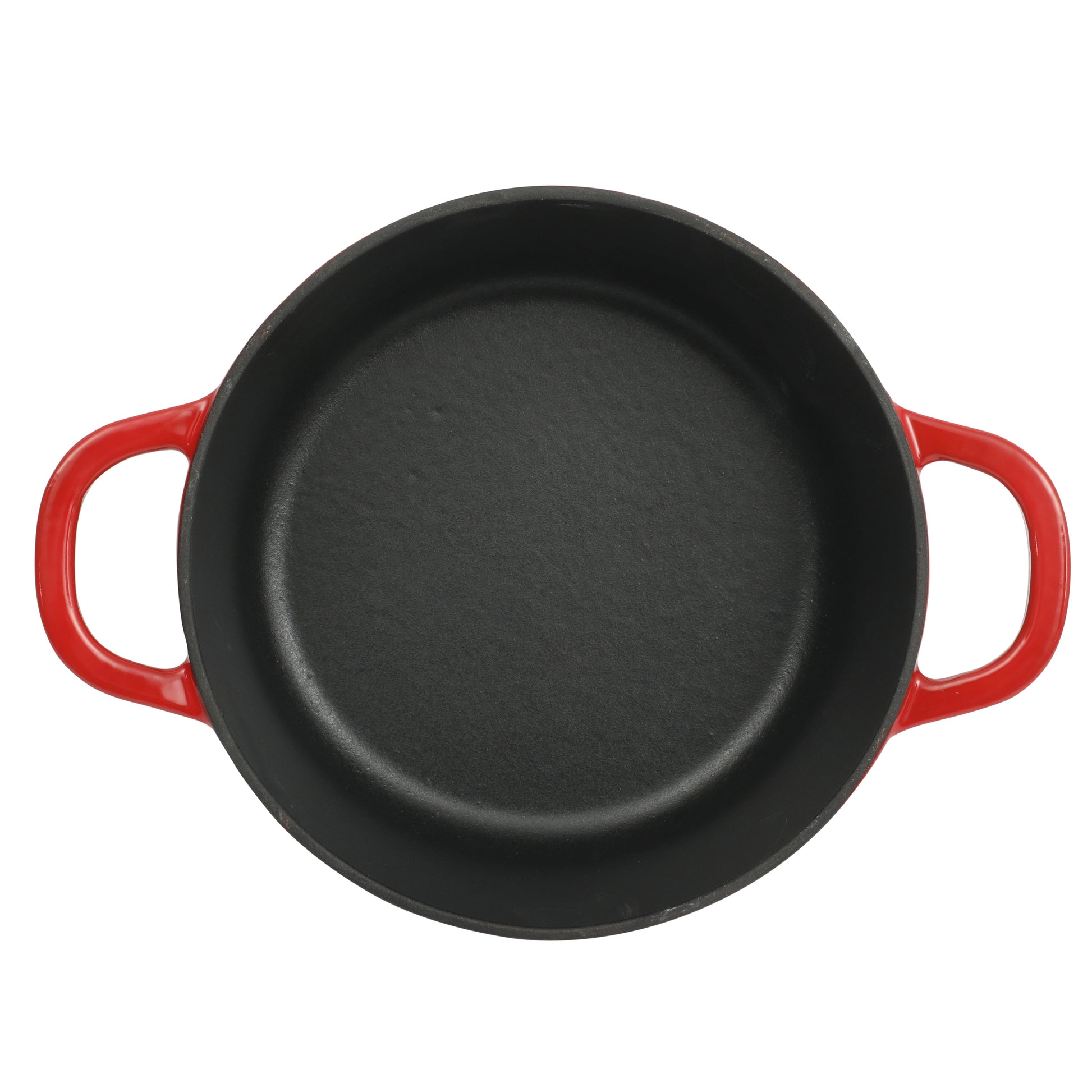 Crock Pot Artisan 3-Quart Round Cast Iron Dutch Oven With Oven Safe Borasilicate Lid - Red
