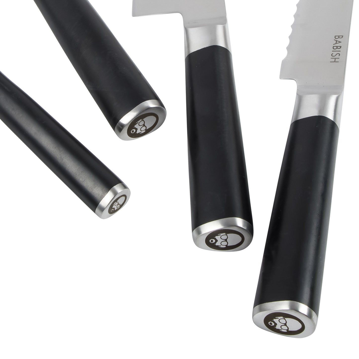 Babish 5 Piece 1.4116 German Steel Magnetic Knife Block Set