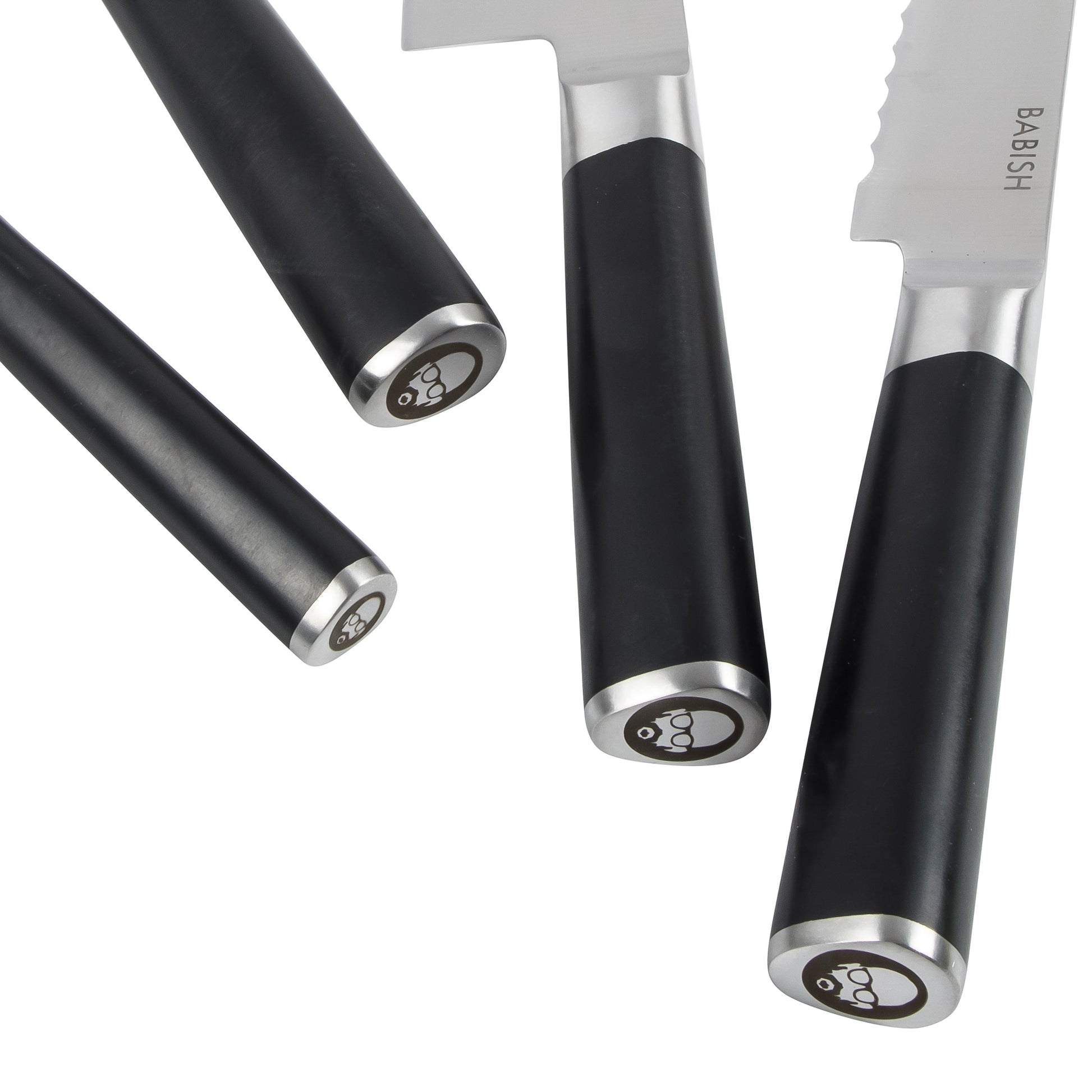 Babish 5 Piece 1.4116 German Steel Magnetic Knife Block Set