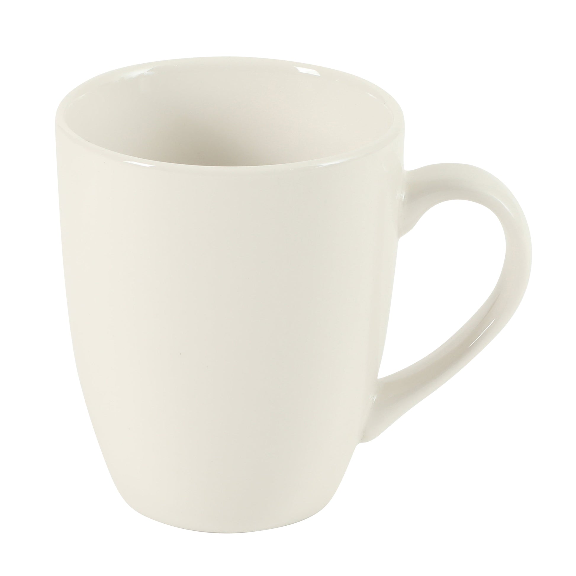 Gibson Home Great Essentials 12 Ounce Porcelain Coffee Mugs - Set of 12 - Cups for Latte, Hot Tea, Cappuccino, Mocha, Espresso, Cocoa