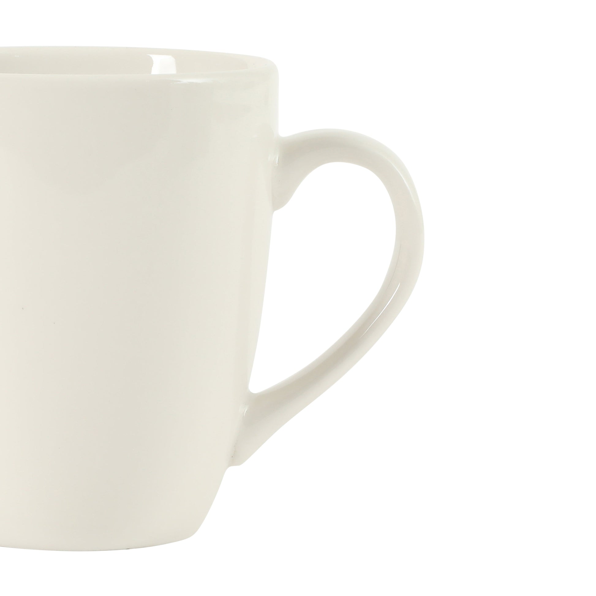 Gibson Home Great Essentials 12 Ounce Porcelain Coffee Mugs - Set of 12 - Cups for Latte, Hot Tea, Cappuccino, Mocha, Espresso, Cocoa