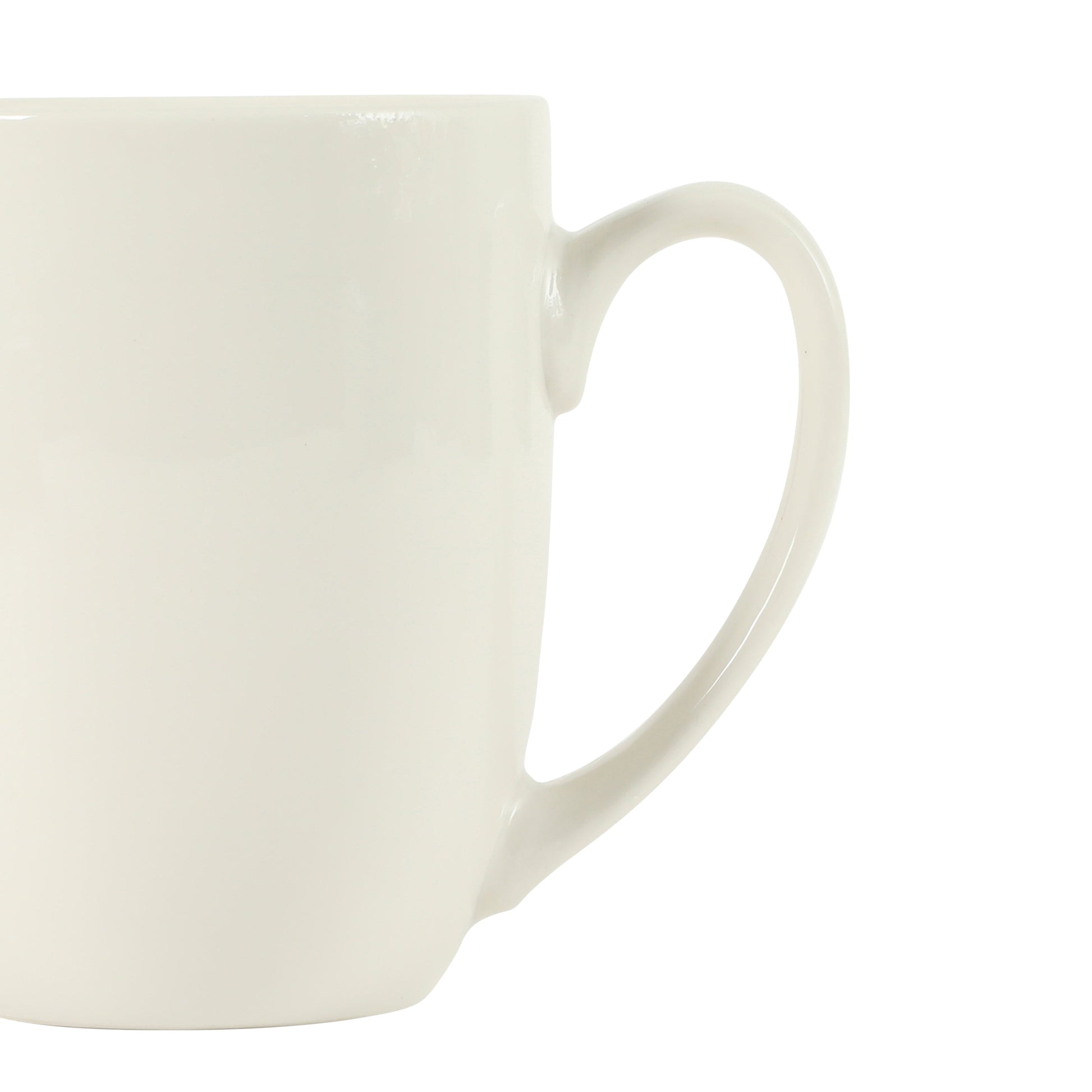 Gibson Home Great Essentials 16 Ounce Porcelain Coffee Mugs - Set of 6 - Cups for Latte, Hot Tea, Cappuccino, Mocha, Espresso, Cocoa