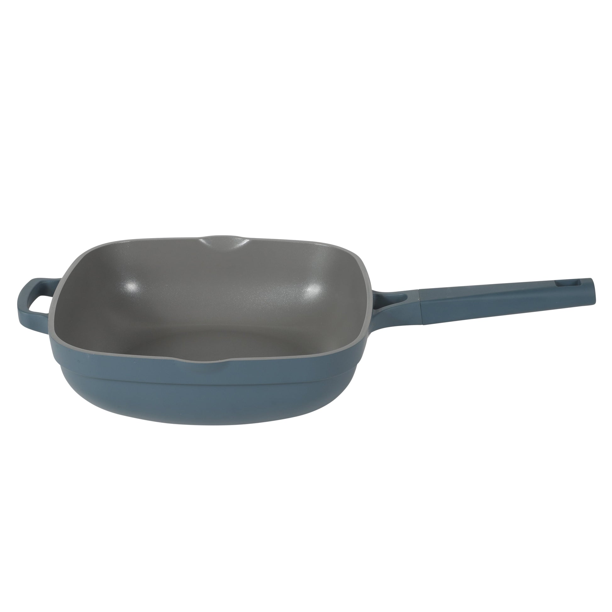 Crock Pot Northvale 5.3 Quart Ceramic Nonstick Sauté Pan with Steamer Basket & Lid, Cast Aluminum Pan with Induction Base and Soft-Touch Handle