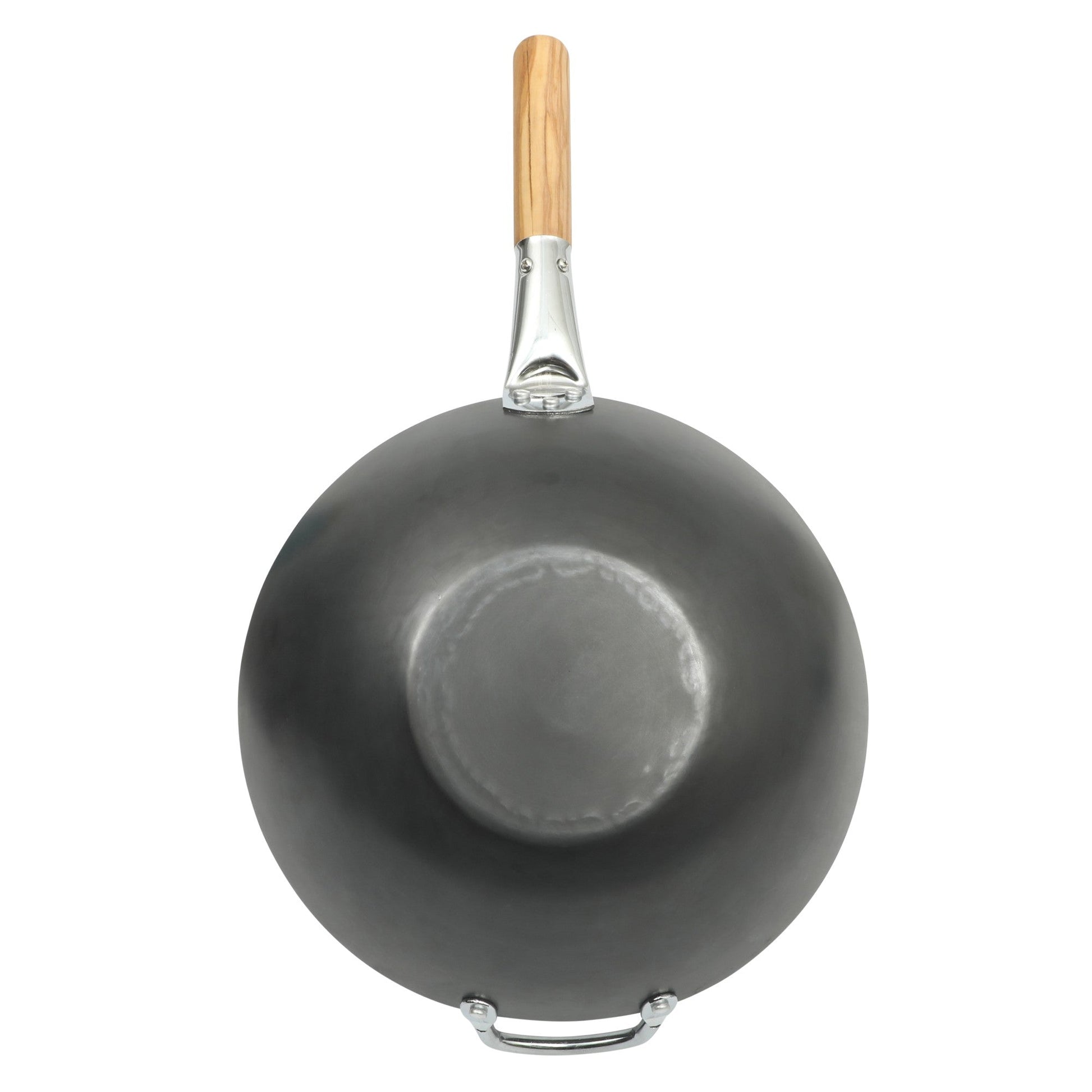 Sur La Table Kitchen Essentials Quick Fire Carbon Steel 13.5" Flat Bottom Wok
