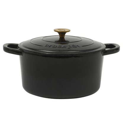 Crock Pot Artisan 7-Quart Round Enameled Cast Iron Dutch Oven