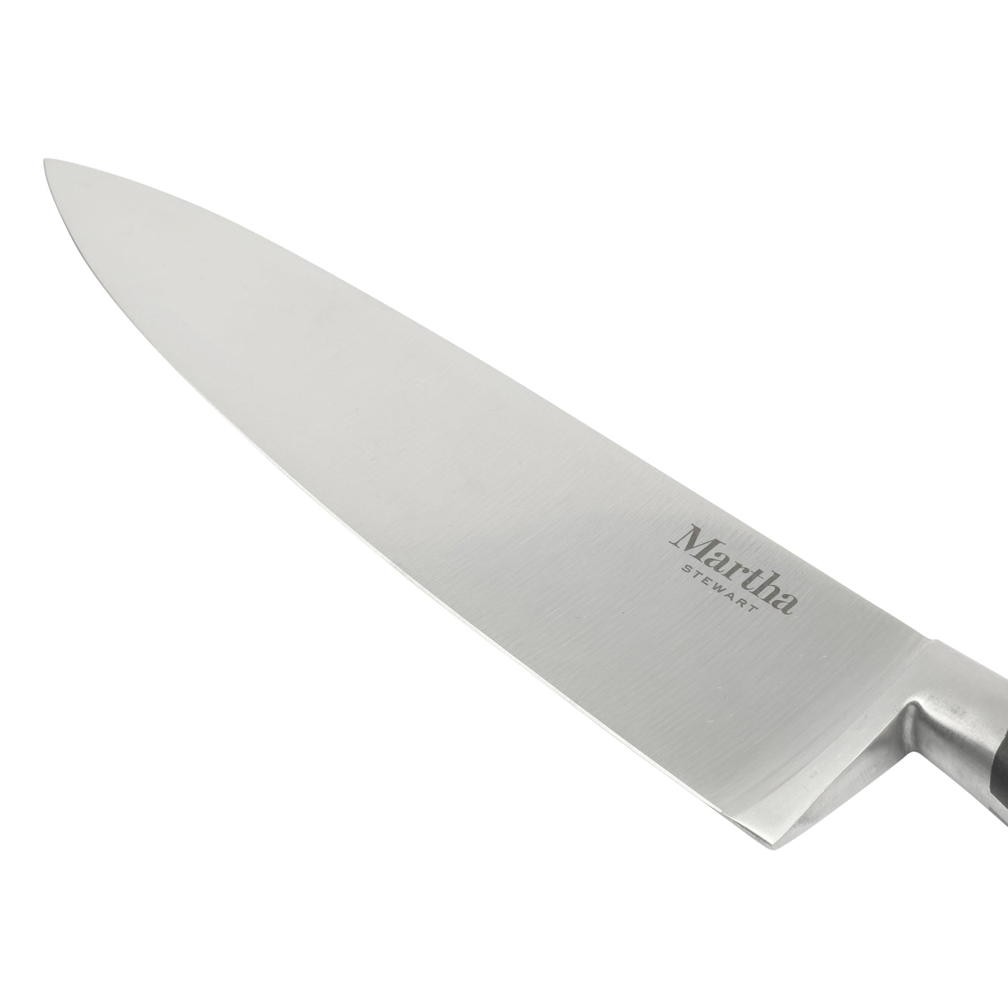 Martha Stewart Carverton 8" Chef Knife, High Carbon Stainless Steel Kitchen Knive  W/ Black Triple Rivet Handle