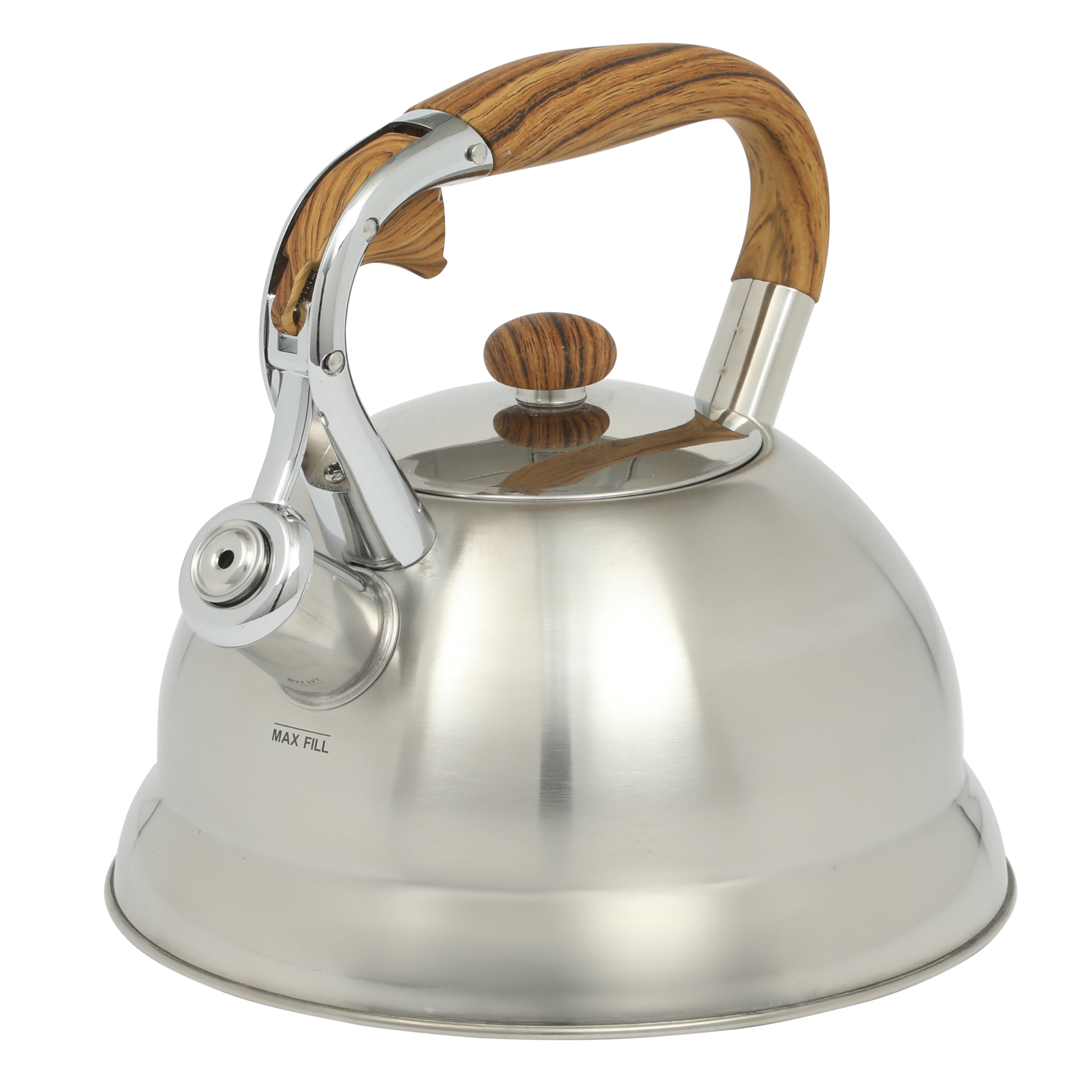 Mr. Coffee Woodmont 2-Quart Stainless Steel Tea Kettle w/ Wood Handle