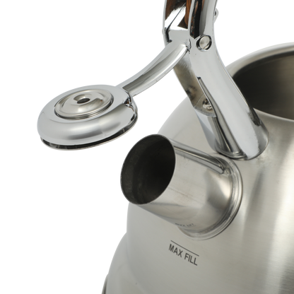 Mr. Coffee Woodmont 2-Quart Stainless Steel Tea Kettle w/ Wood Handle