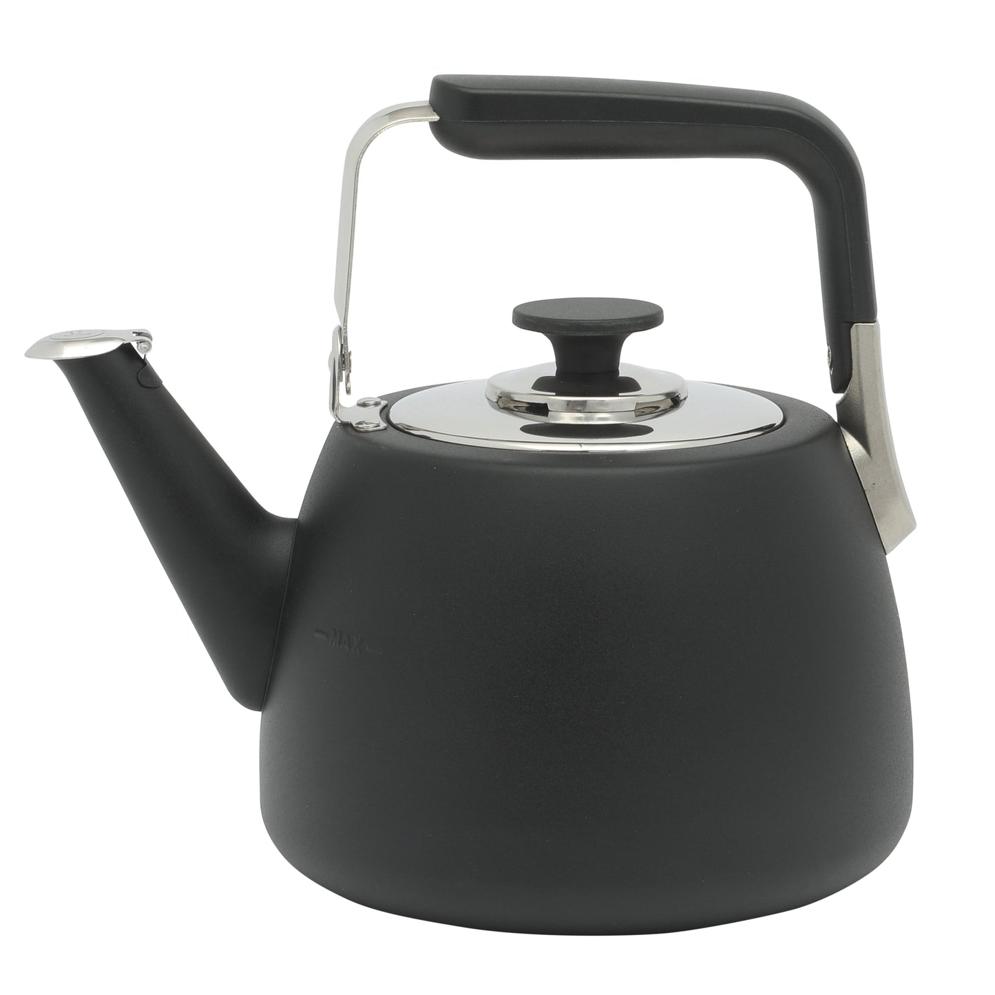 Sur La Table Kitchen Essential Large 2 QT Heavy Gauge Stainless Steel Whistling Tea Kettle