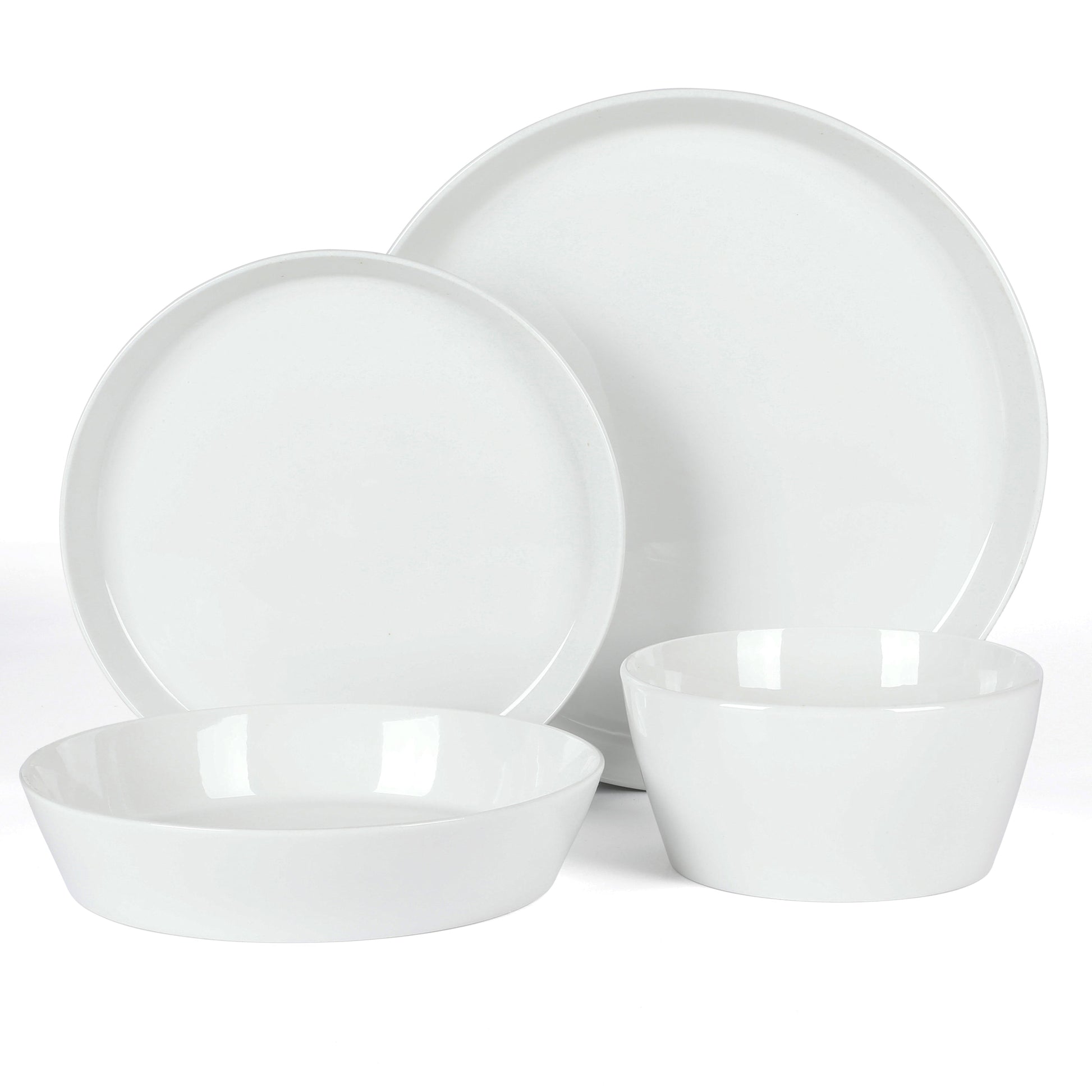 Martha Stewart Selma Chip & Scratch Resistant Dinnerware Set, Plates and Bowls Dishes Set