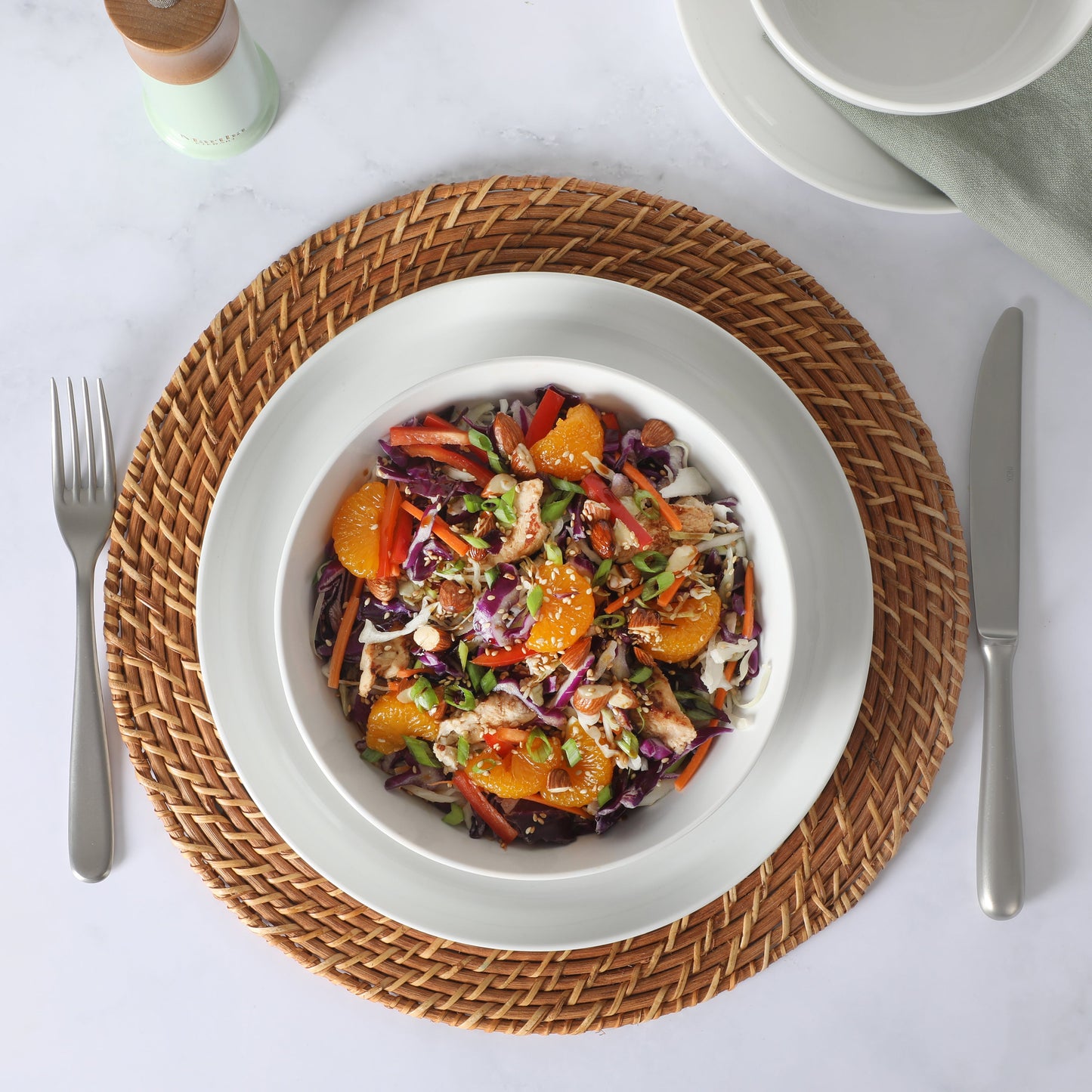 Martha Stewart Selma Chip & Scratch Resistant Dinnerware Set, Plates and Bowls Dishes Set