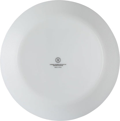 Martha Stewart Opalton 6 Piece 10 Inch Chip and Break Resistant Dinner Plates
