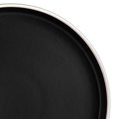 Gibson Home Zuma Nuevo 32 Piece Plates, Bowls, and Mug (Service for 8) Dinnerware Set - Black