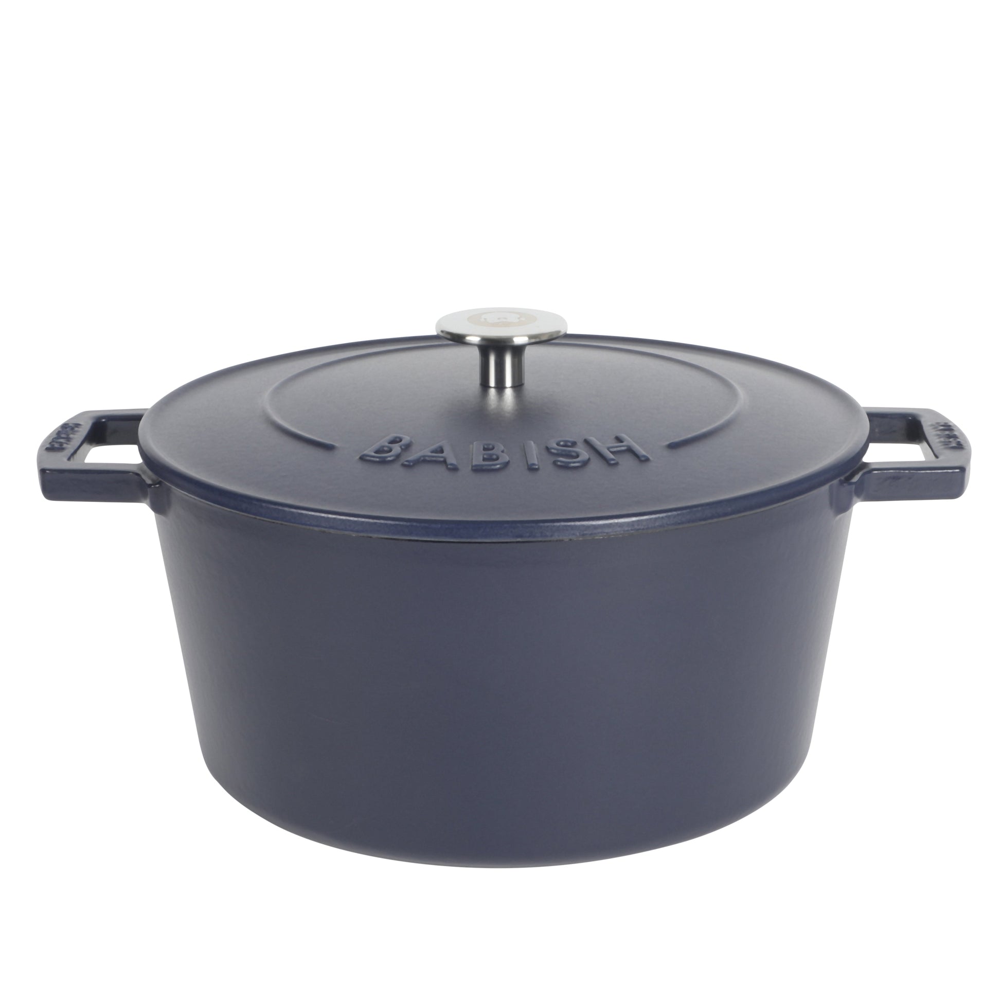 Babish 6-Quart Round Matte Enamel Cast Iron Dutch Oven Pot With Lid