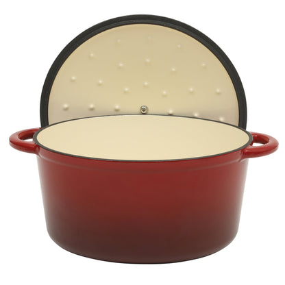 Gibson Home Addlestone 7 Quart Enameled Cast Iron Dutch Oven