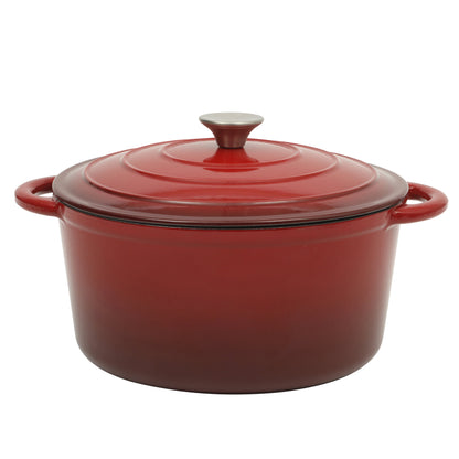 Gibson Home Addlestone 7 Quart Enameled Cast Iron Dutch Oven