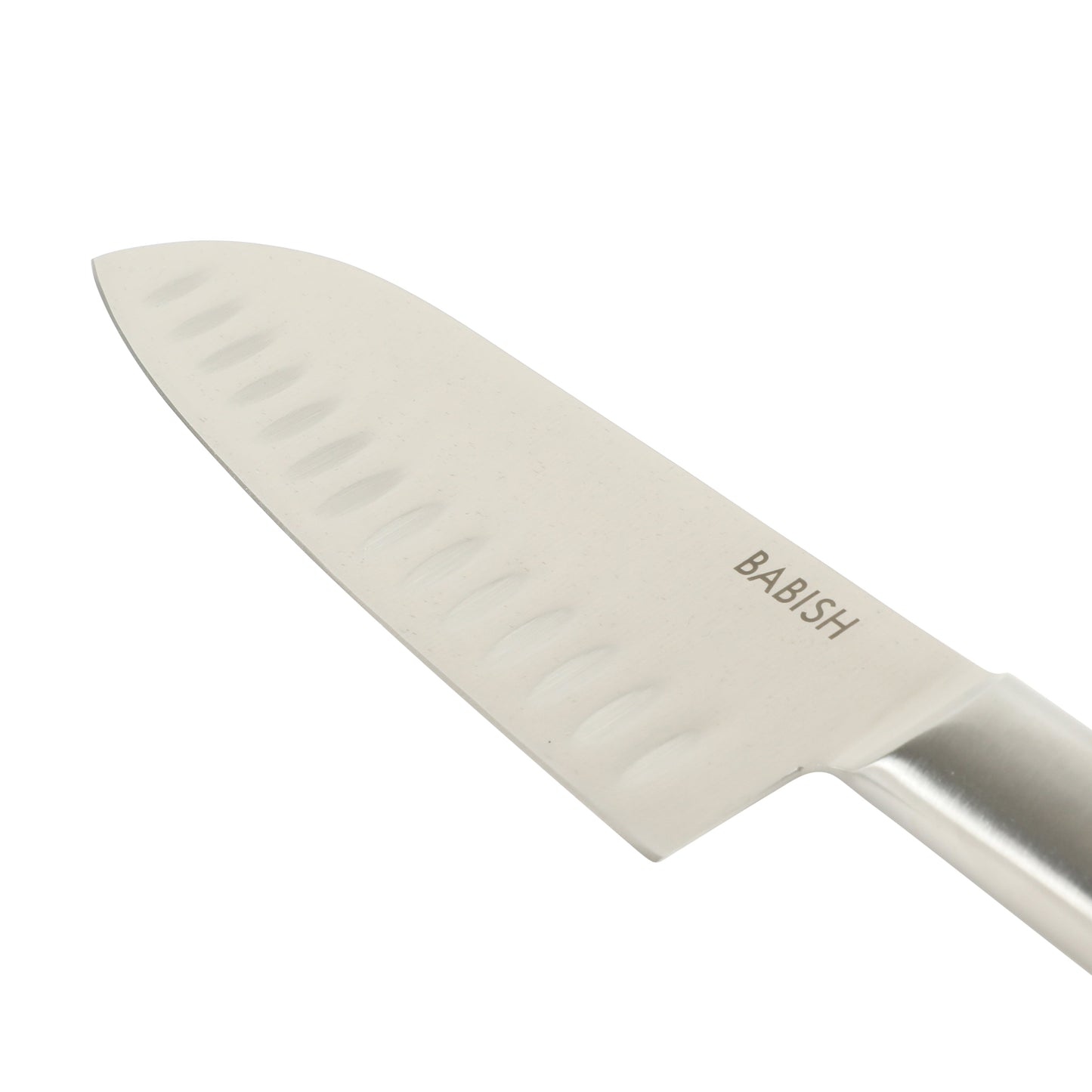 Babish 6.5-Inch Santoku Knife – High-Carbon 1.4116 German Steel Kitchen Knife, Full-Tang Razor Sharp Blade for Chopping, Slicing, Dicing & Precision Prep