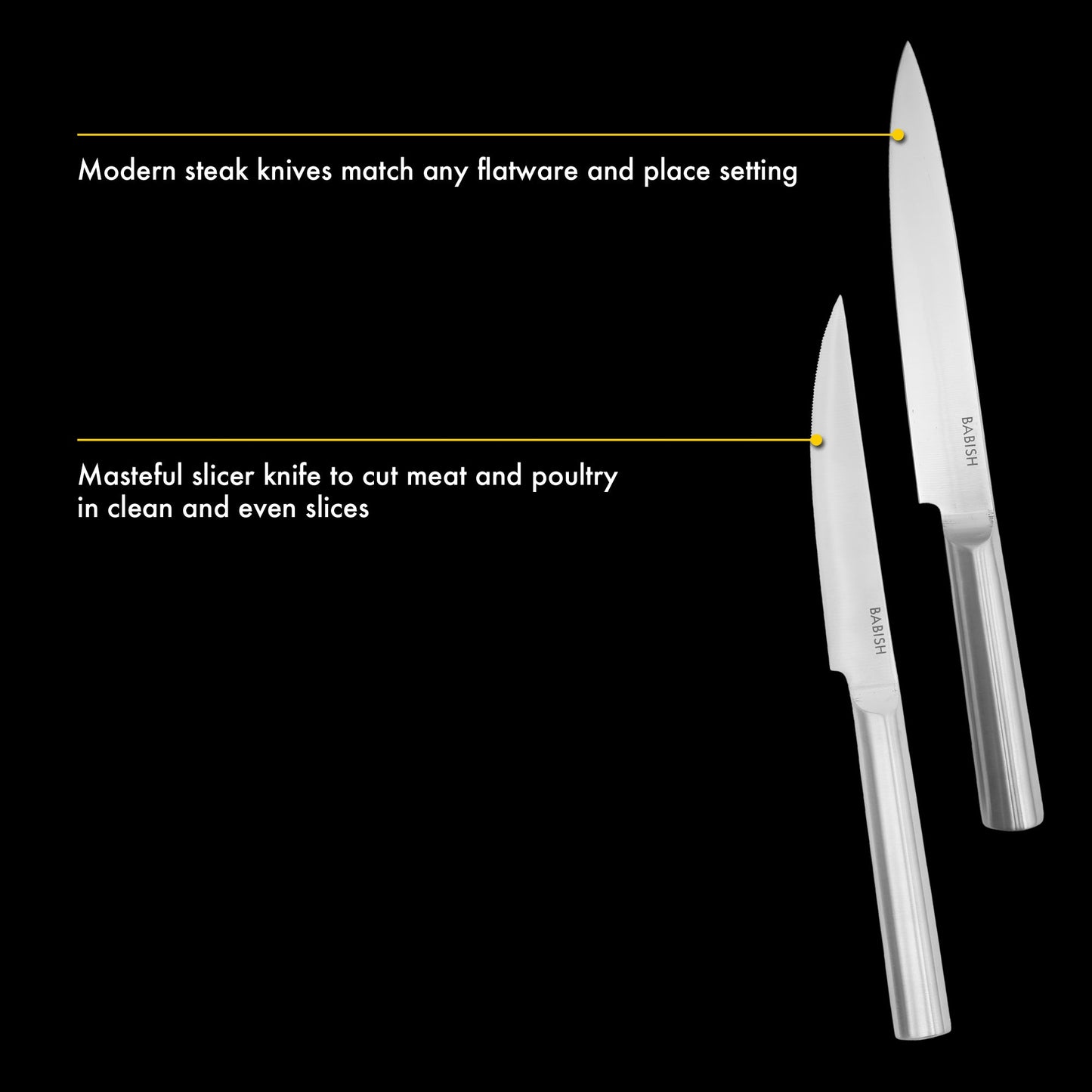 Babish High-Carbon 1.4116 German Steel 15 Piece Full Tang Forged Cutlery Kitchen Knife Block Set - Stainless Steel