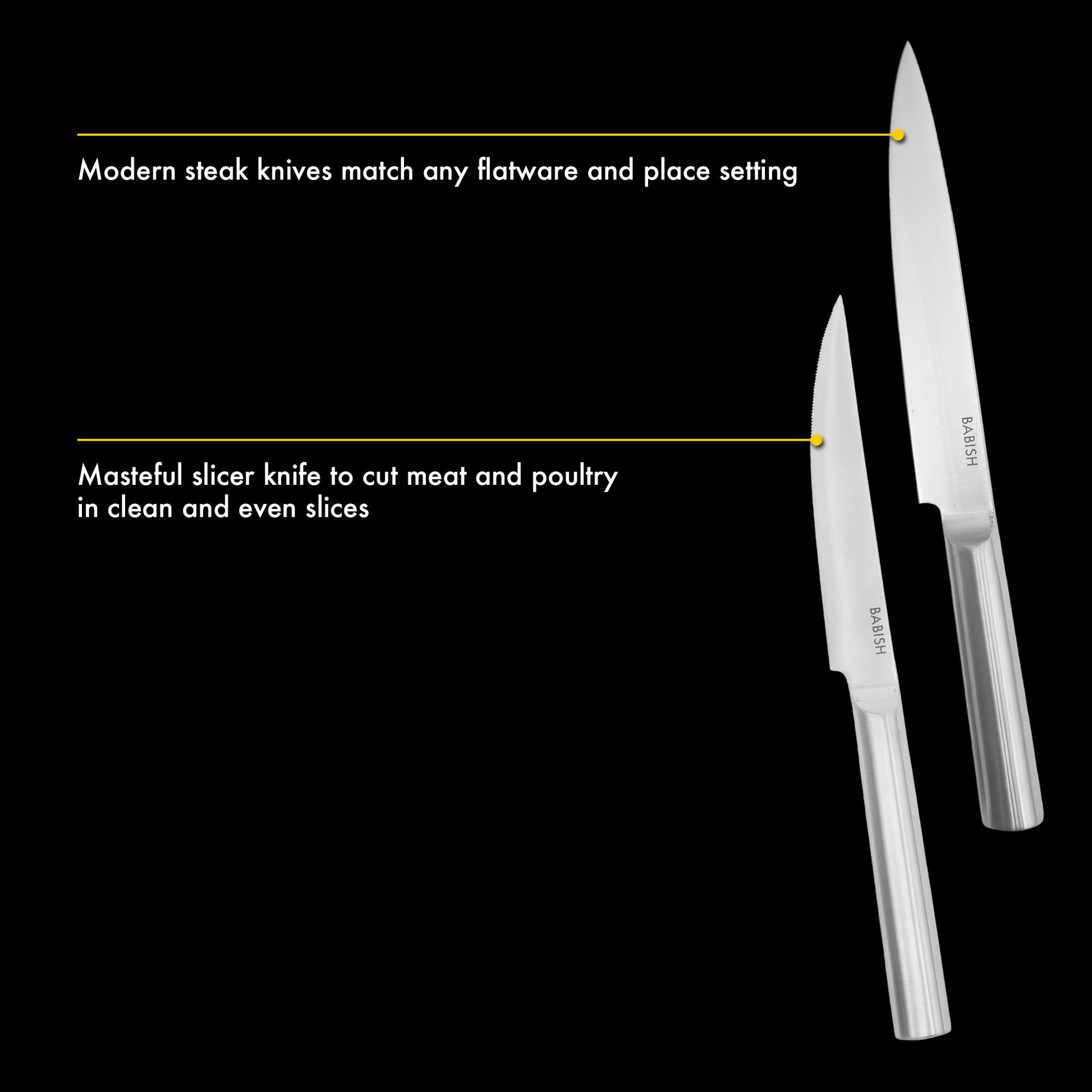 Babish High-Carbon 1.4116 German Steel 15 Piece Full Tang Forged Cutlery Kitchen Knife Block Set - Stainless Steel