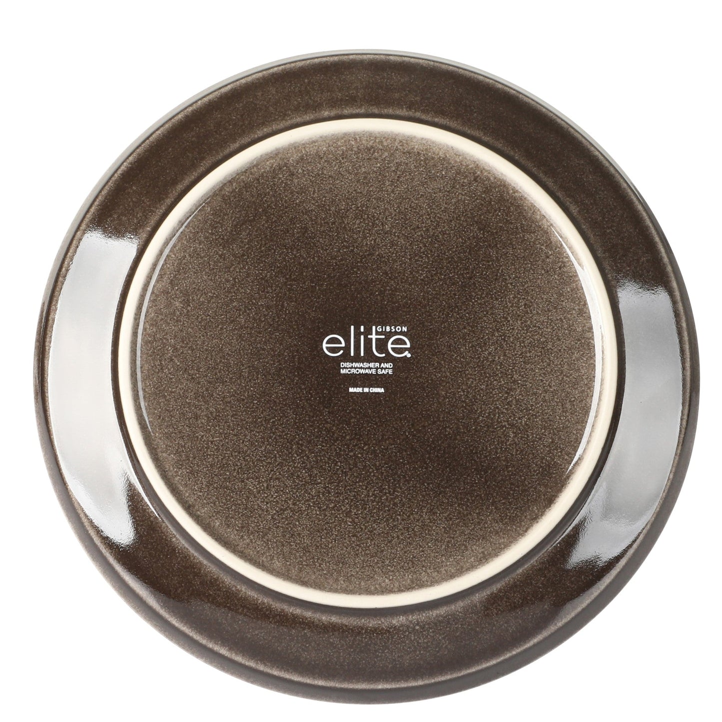 Gibson Elite Hailstone 16 Piece Stonewe Reactive Glaze (Service for 4) Ceramic Plates and Bowls Dinnerware Set