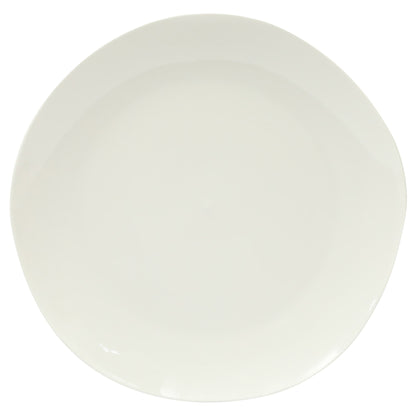 Gibson Home Lindendale 16 Piece Porcelain Ceramic Plates and Bowls Dishes Scratch and Chip Resistant Service for 4 Dinnerware Set - White