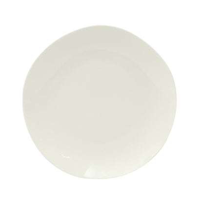 Gibson Home Lindendale 16 Piece Porcelain Ceramic Plates and Bowls Dishes Scratch and Chip Resistant Service for 4 Dinnerware Set - White