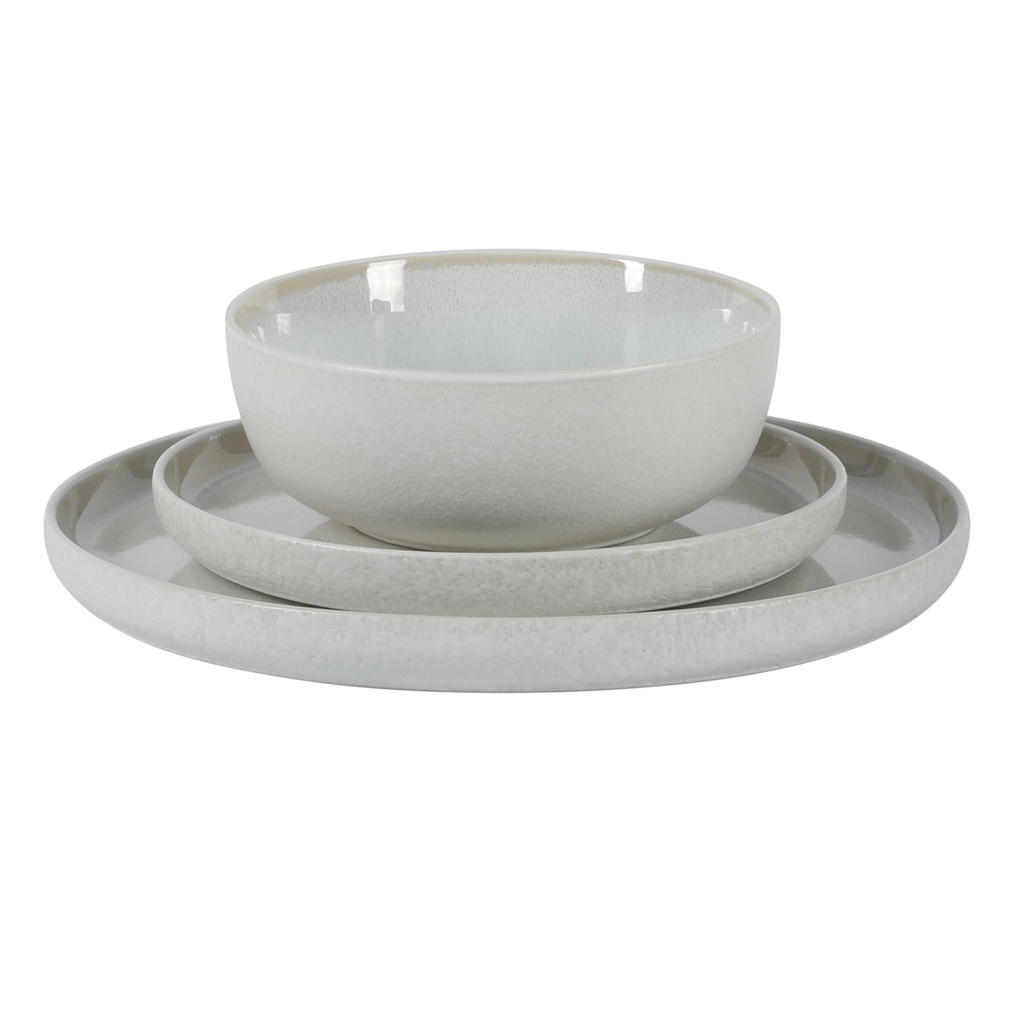 Gibson Elite Tahoe Sunset 12 Piece Stoneware Reactive Glaze (Service for 4) Ceramic Plates and Bowls Dinnerware Set