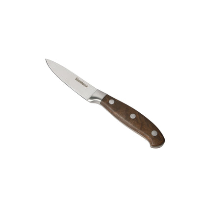 Bloomhouse 3.5 Inch German Steel Paring Knife W/ Walnut Wood Forged Handle