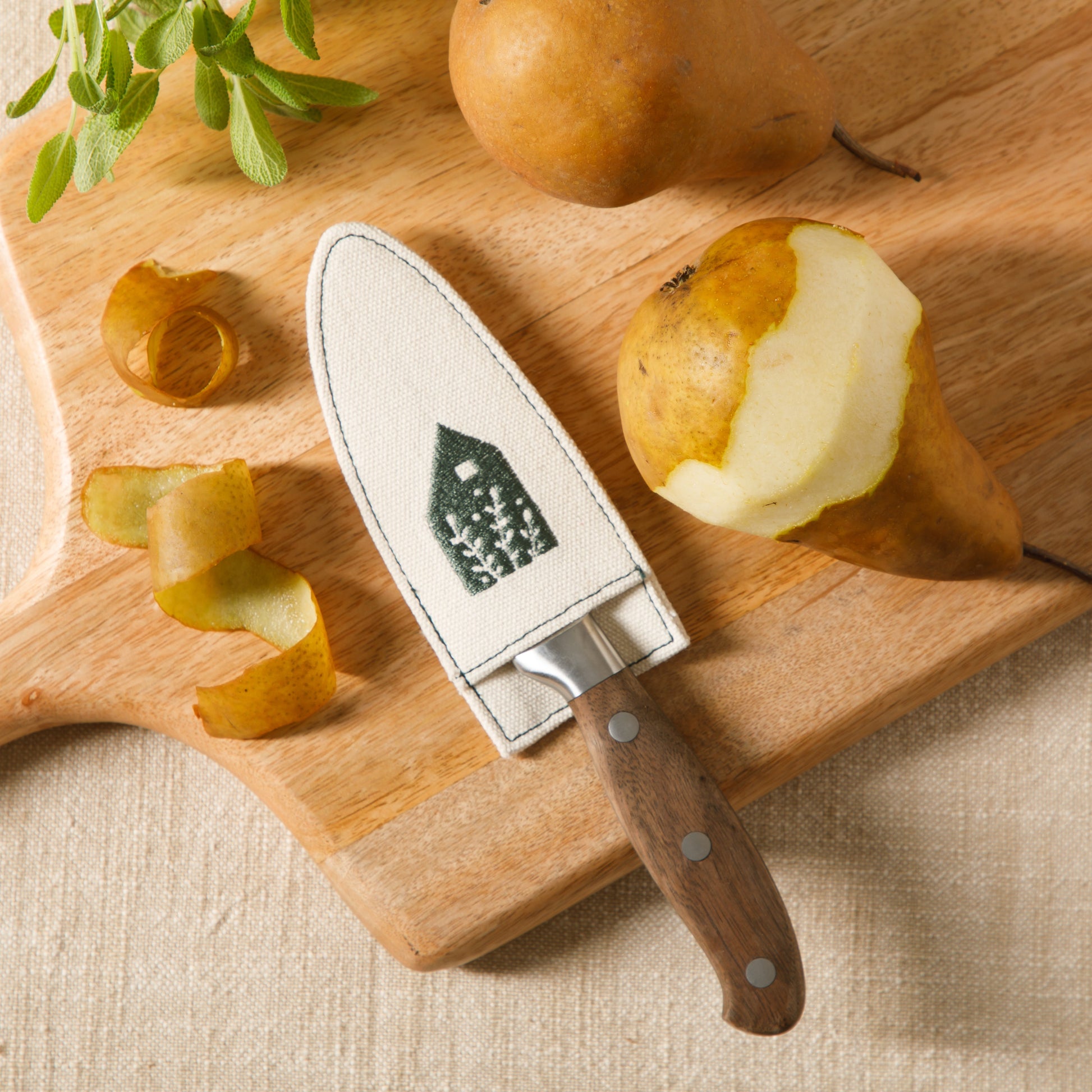Bloomhouse 3.5 Inch German Steel Paring Knife W/ Walnut Wood Forged Handle