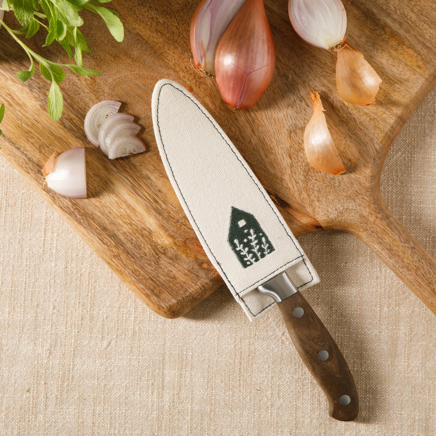 Bloomhouse 5 Inch German Steel Utility/Boning Knife W/ Walnut Wood Forged Handle