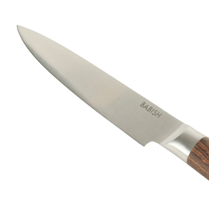 Babish 8-Inch Carving Knife – High-Carbon 1.4116 German Steel Slicing Knife with Dark Pakka Wood Handle, Full-Tang Razor Sharp Blade for Carving Meat, Turkey, Roast & BBQ