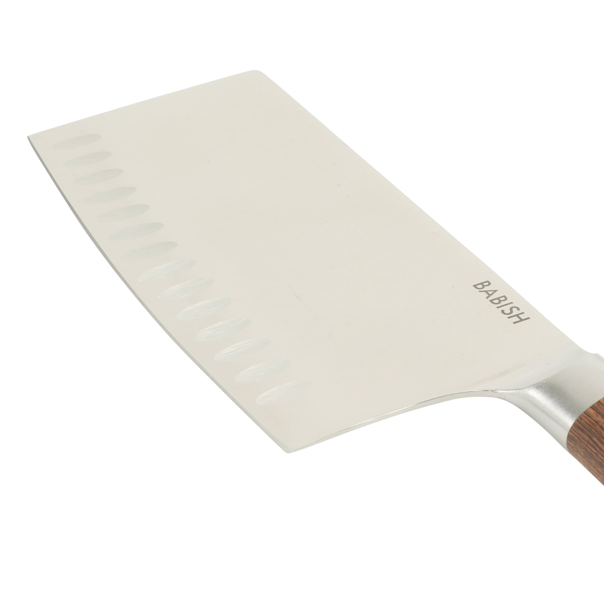 Babish 6.5-Inch Forged Cleaver Knife with Pakka Wood Handle – High-Carbon 1.4116 German Steel Full Tang Kitchen Knife for Heavy-Duty Chopping and Slicing