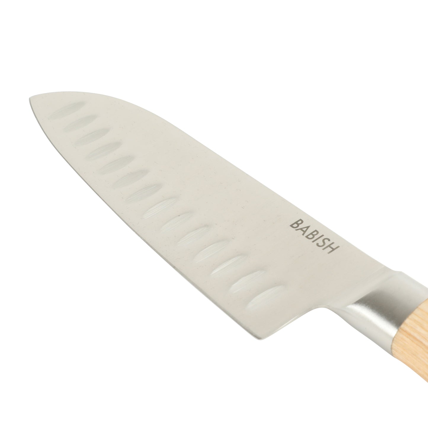 Babish 6.5-Inch Santoku Knife – High-Carbon 1.4116 German Steel Kitchen Knife with Pakka Wood Handle, Full-Tang Razor Sharp Blade for Chopping, Slicing, Dicing & Precision Prep