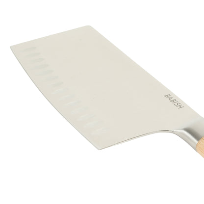 Babish 6.5-Inch Forged Cleaver Knife with Pakka Wood Handle – High-Carbon 1.4116 German Steel Full Tang Kitchen Knife for Heavy-Duty Chopping and Slicing