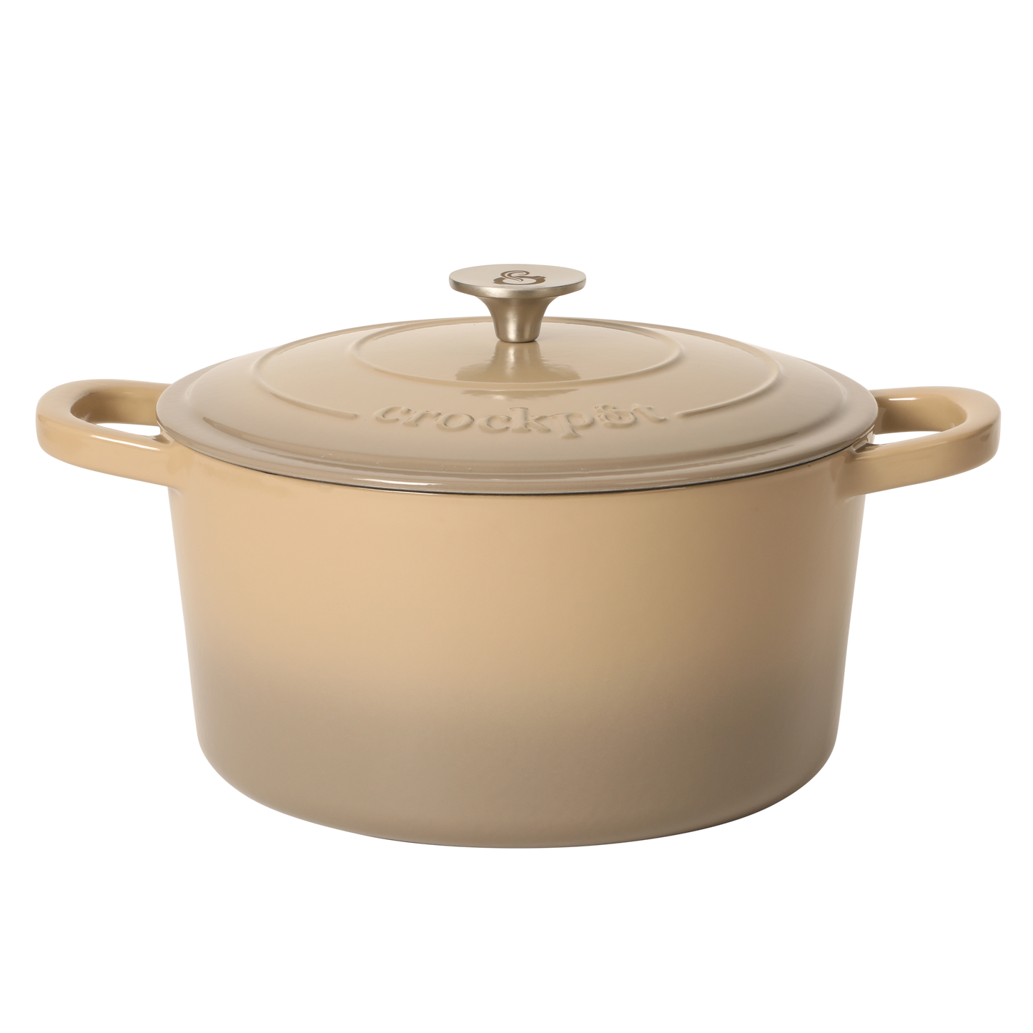 Crock Pot Artisan 7-Quart Round Cast Iron Dutch Oven Pot With Lid