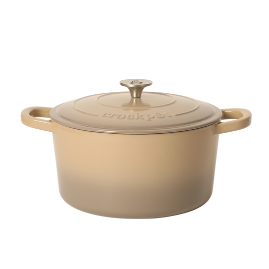 Crock Pot Artisan 5-Quart Round Cast Iron Dutch Oven Pot With Lid