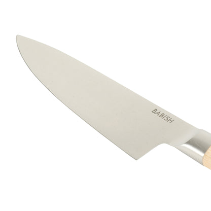 Babish 8-Inch Chef Knife – High-Carbon 1.4116 German Steel Kitchen Knife with Pakka Wood Handle, Full-Tang Razor Sharp Chef’s Blade for Chopping, Slicing, Dicing & Everyday Prep