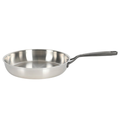 Babish Tri-Ply Stainless Steel 10-Inch Frying Pan With Black Handle – Professional Grade Skillet for Searing, Sautéing & Everyday Cooking