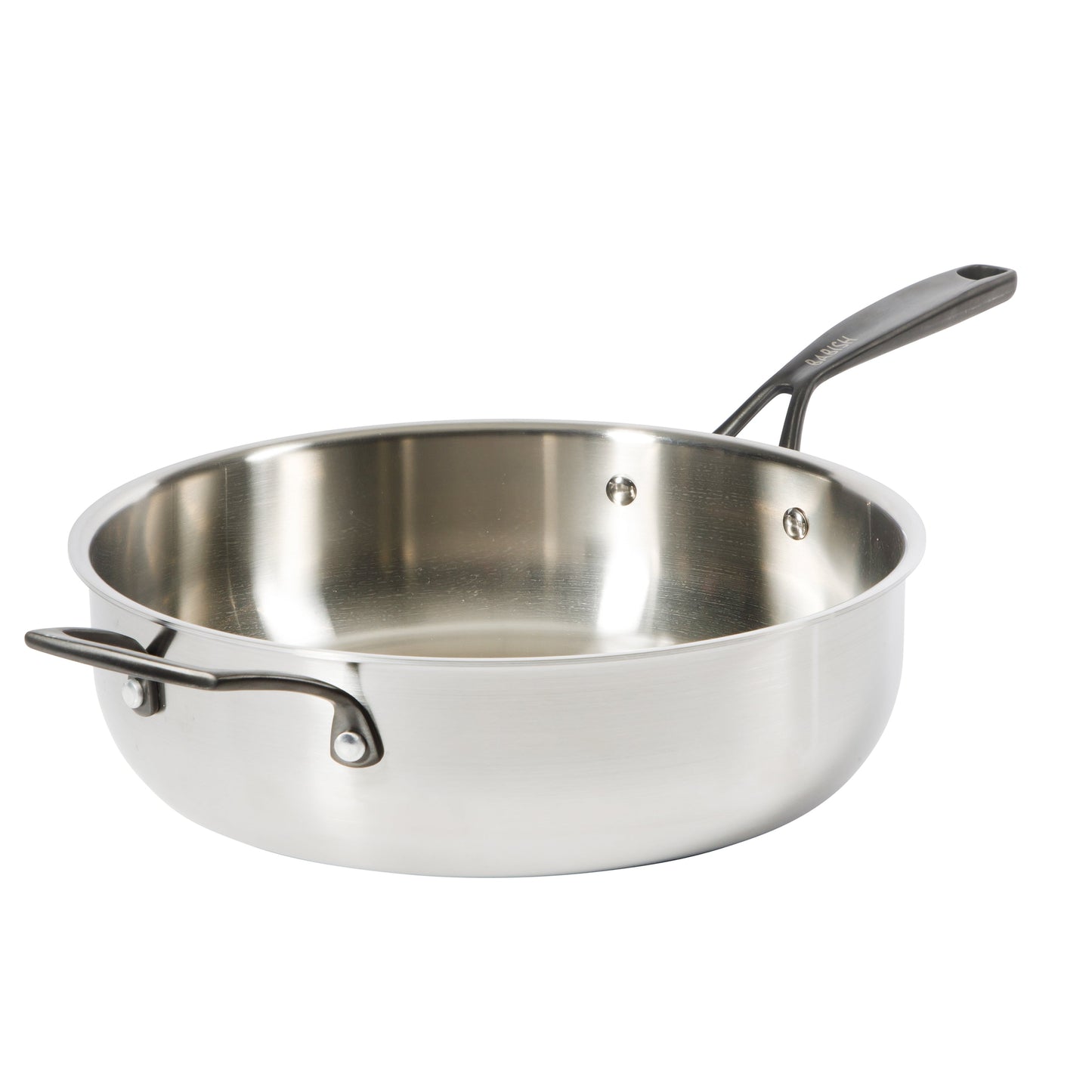 Babish 5-Qt Stainless Steel Sauté Pan with Lid – Heavy Duty Nonstick-Ready, Oven & Induction Safe, Everyday Kitchen Cookware