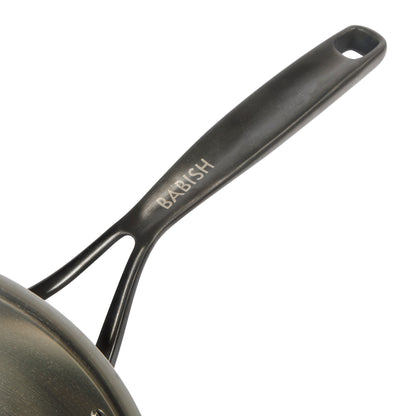 Babish 5-Qt Stainless Steel Sauté Pan with Lid – Heavy Duty Nonstick-Ready, Oven & Induction Safe, Everyday Kitchen Cookware