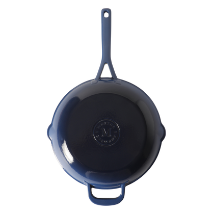 Martha Stewart Gatwick 12” Enameled Cast Iron Skillet, PFAS-Free, Rust Resistant, Oven Safe