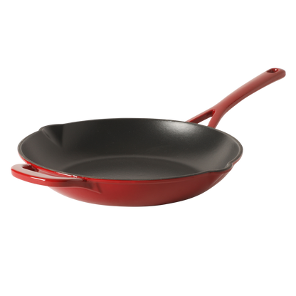 Martha Stewart Gatwick 12” Enameled Cast Iron Skillet, PFAS-Free, Rust Resistant, Oven Safe