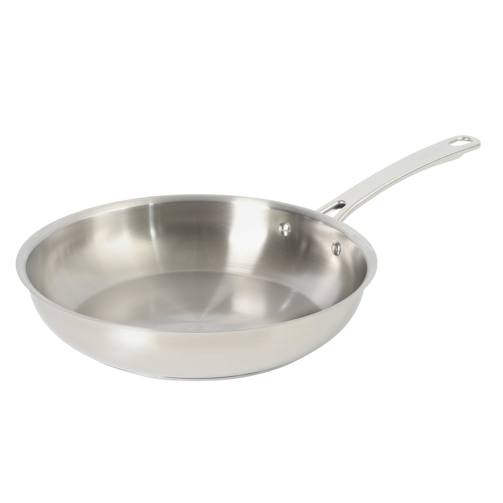 Sur La Table Kitchen Essentials Chef's Deck Stainless Steel Frying Pan – Induction Ready Skillet with Tri-Ply  Base, Polished Finish & Hollow Stay-Cool Handle