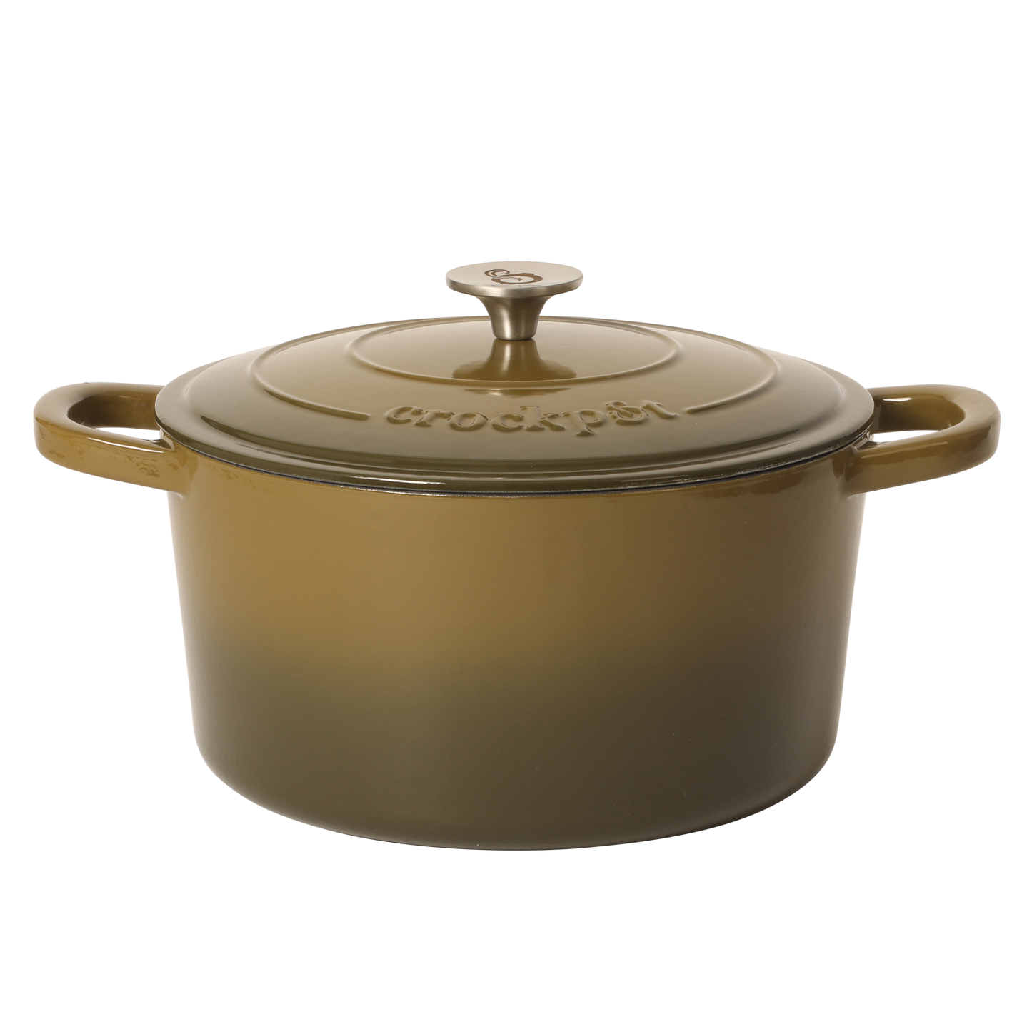 Crock Pot Artisan 7-Quart Round Cast Iron Dutch Oven Pot With Lid